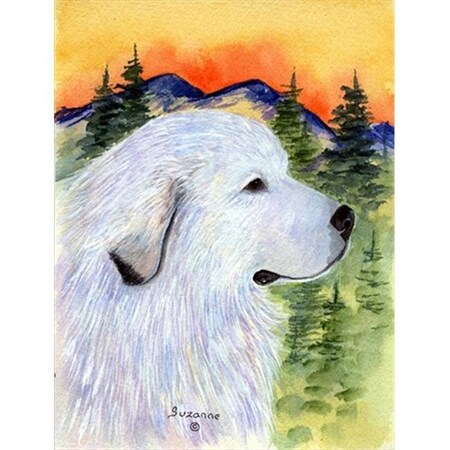 Carolines Treasures Carolines Treasures SS8236CHF Great Pyrenees Canvas Flag - House Size; 28 x 40 in. SS8236CHF